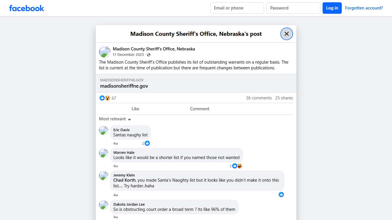 The Madison... - Madison County Sheriff's Office, Nebraska | Facebook